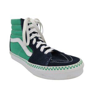 VANS Sk8-Hi Shoe in Green & Navy High Top Sneakers Boy's 5/Women's 6.5